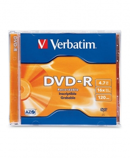 Verbatim DVD-R (4.7GB) 16x [Slim Case]